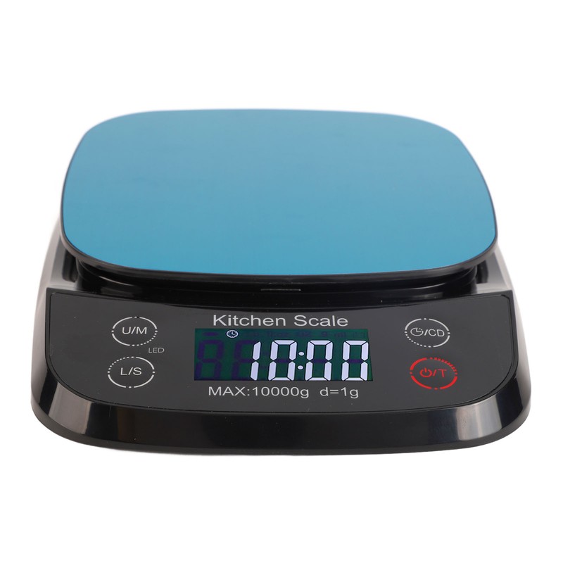 Kitchen Scale Waterproof 10kg 1g High Accuracy Digital Display Small