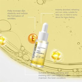 2025 Super Serum 5 en 1, Suero Reafirmante Antiarrugas, Crema Antienvejecimiento de Colgeno Avanzado, VC, VE, Niacinamida Serum, Esencia Reafirmante  