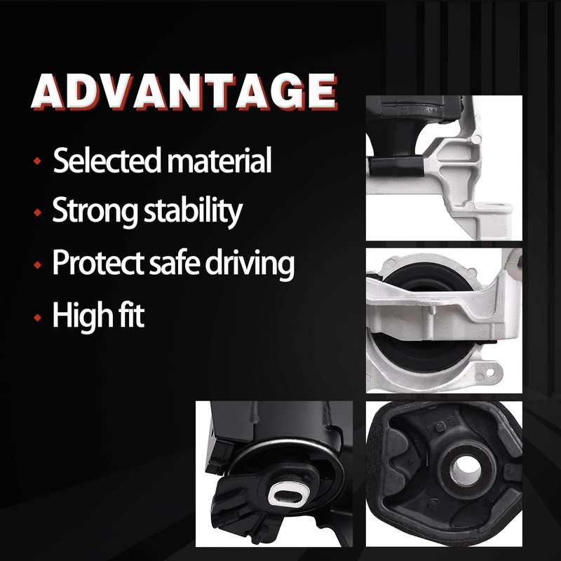QRYIPPDM Engine Motor and Transmission Mount Kit Compatible with 2014
