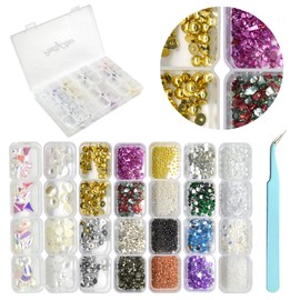 PrettyClaw Nail Art Set 28 Styles Nail Charms (1000+ Pieces) (Set #7)