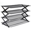 4 Layer Cooling Rack, Foldable Outdoor Camping Mental Shelf Picnic