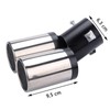 Winlauyet 1 x Car Double Tailpipe Chrome Tailpipe Universal Exhaust