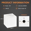 GeyouLux 3CCT LED Surface-Mounted Spotlight Square White - Extra Flat