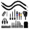 Flexible Drill Bit Extension Set, Including Right Angle Drill Attachmen,