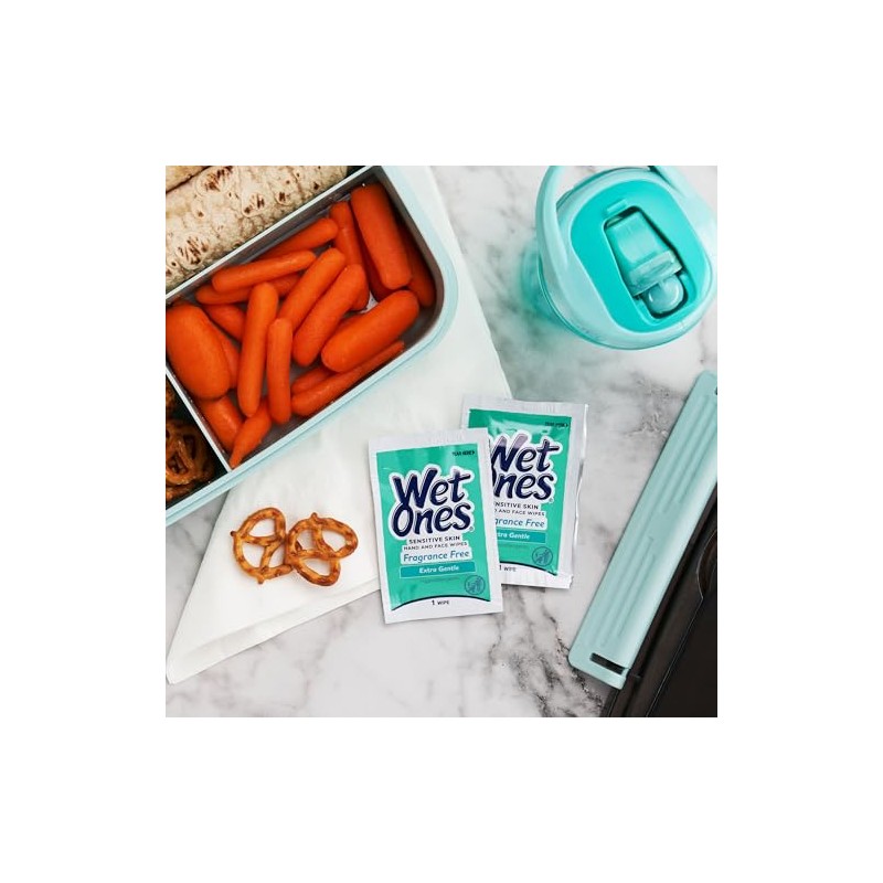 Wet Ones Unscented Hand and Face Wipes - 24 Count,