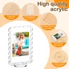 Marspark 15 Pcs 4x2inch Acrylic Photo Frame with Base Acrylic