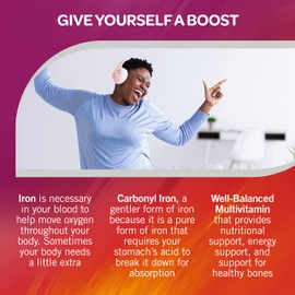 Geritol Geritol, Multivitamin Supplement, Contains B-Vitamins, Antioxidants, Vitamins C, E & D and Iron, 26 Essential Vitamins and Minerals, Gluten-Free, Non-GMO, No Artificial Sweeteners, 40 Tablets