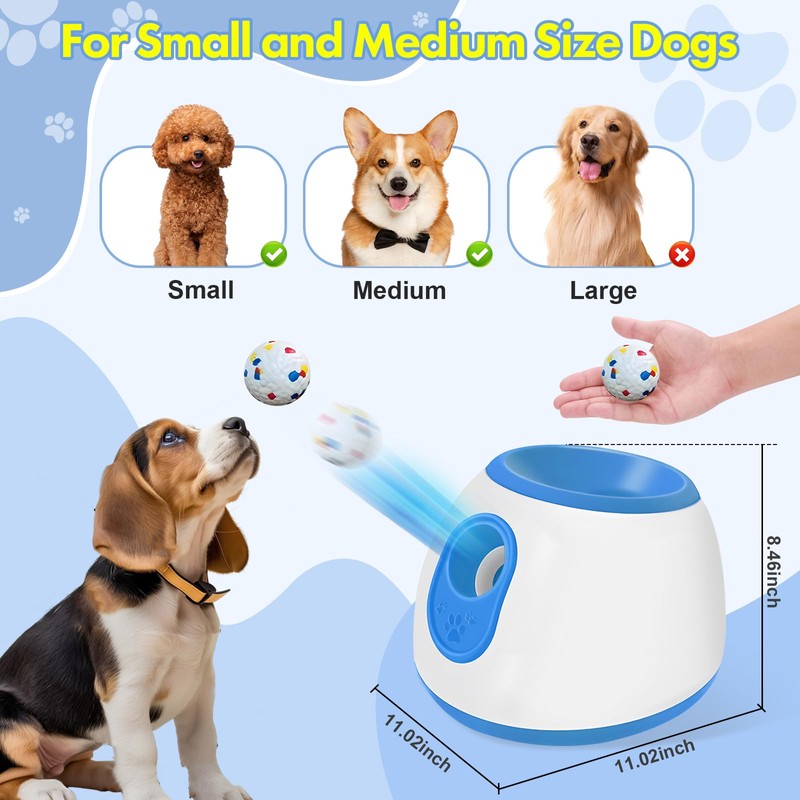 Deeteck Automatic Dog Ball Launcher for Small and Medium Dogs