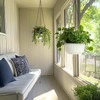 T4U 10 Inch Hanging Planters for Indoor Plants, 2 Pack