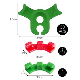 ZBHDEYG 40pcs Bender Plant Bending Clamp Branch Low Pressure Training Clamp Control Plant Growth Direction 90 Degree Bender Vine Bending Clamp