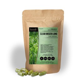 bodi : Clear Breath Lung Capsules 100% Pure Natural Hand Crafted (120 Capsules)