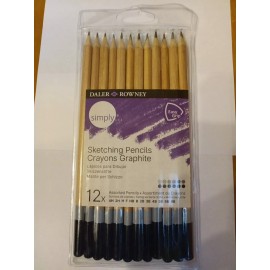 Daler-Rowney Daler Rowney Simply 12 Sketching EASY GRIP PENCILS