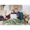 Utopia Bedding Fleece Blanket King Size Sage Green 300GSM Luxury