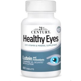 21st Century Healthy Eyes with Lutein Tablets, 60 Count, White (27452)
