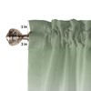 Anzona Curtain Valance 42" x 18", Sage Green Window Valances