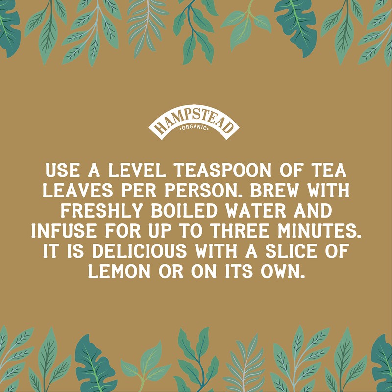 Hampstead Organic Pure Darjeeling 20 Teabags (Pack of 4 Total