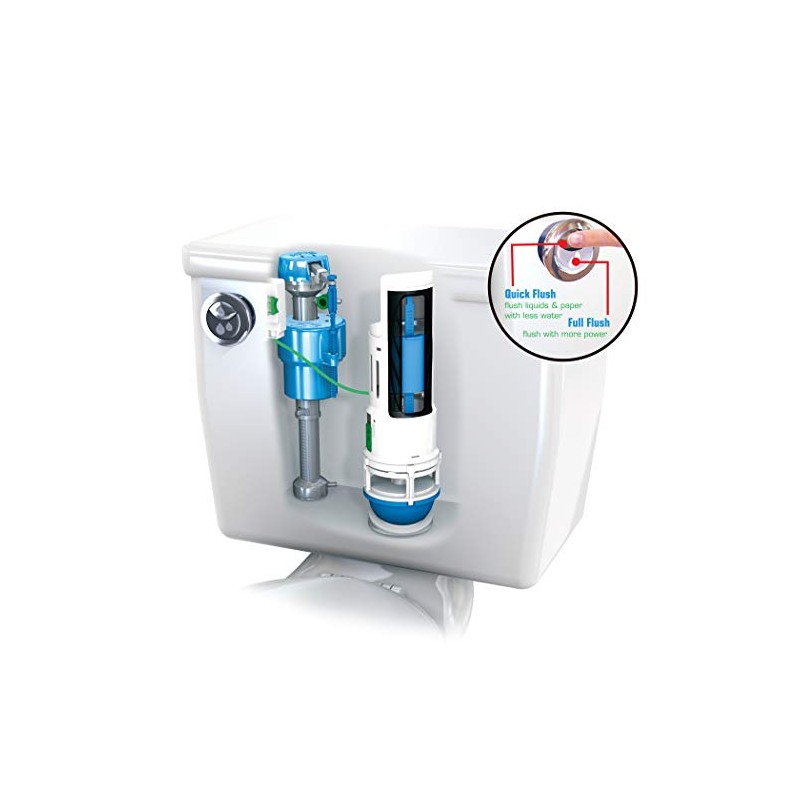 Danco HyrdroRight Water-Saving Toilet Tank Repair Kit with Dual Flush