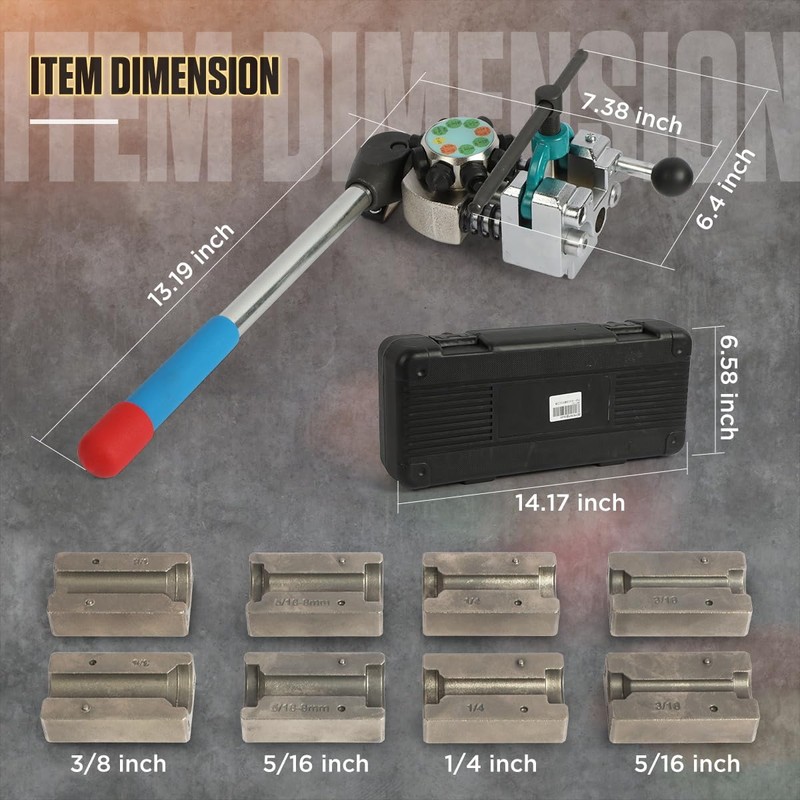 Professional Brake Line Flaring Tool Kit 45 Degree Flare, Single