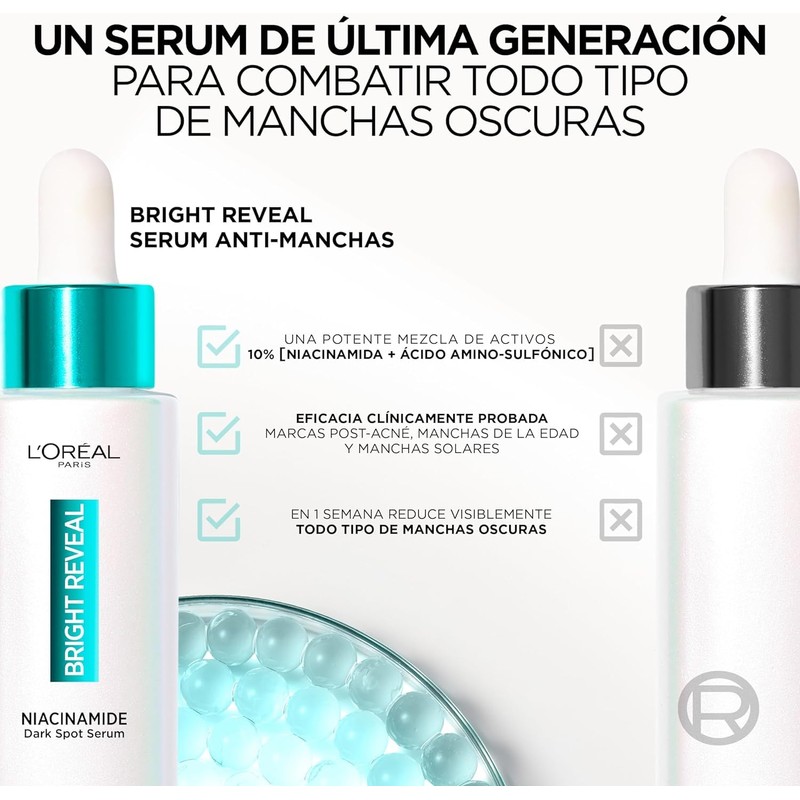 L'Oreal Make Up Bright Reveal Anti-Pigment Serum 30ml Niacinamide