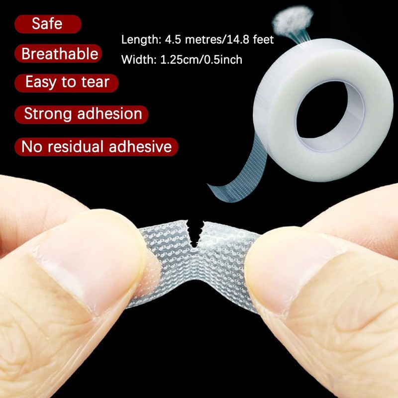 ZBJBinCH Transparent Ventilated Eye Patches 2 PCS with Adjustable Strap,