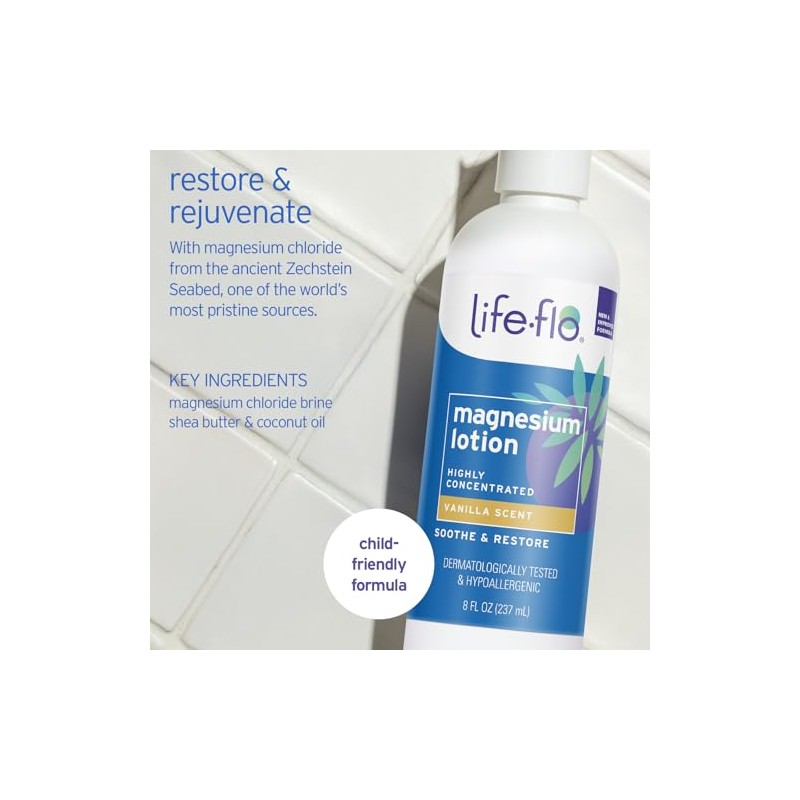 Magnesium Lotion Life Flo Health Products 8 oz Liquid
