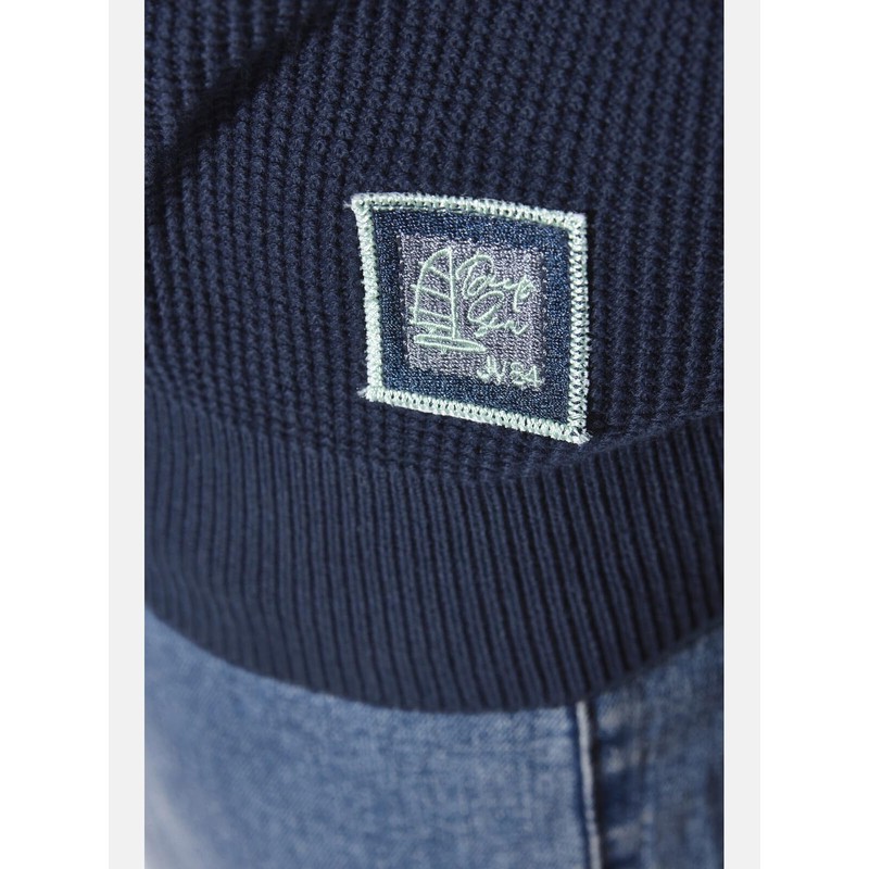 Jan Vanderstorm Urva Men's Sleeveless Knitted Casual Top, darkblue