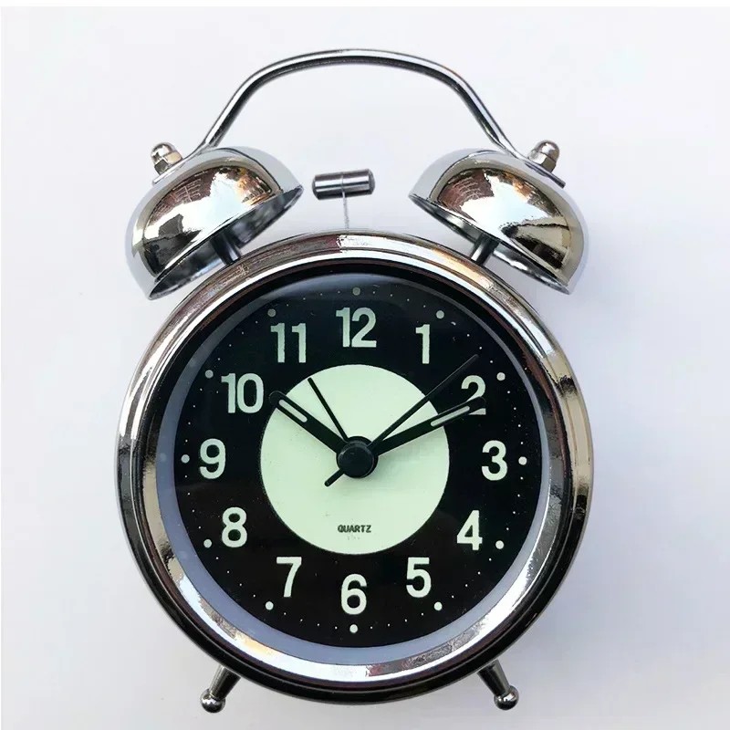 Twin Bell Alarm Clock for Heavy Sleepers – Retro Metal