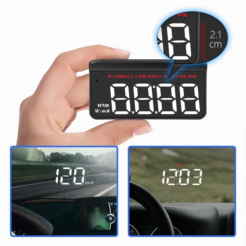 wiiyii HUD Car Head Up Display,GPS speedometer for car with