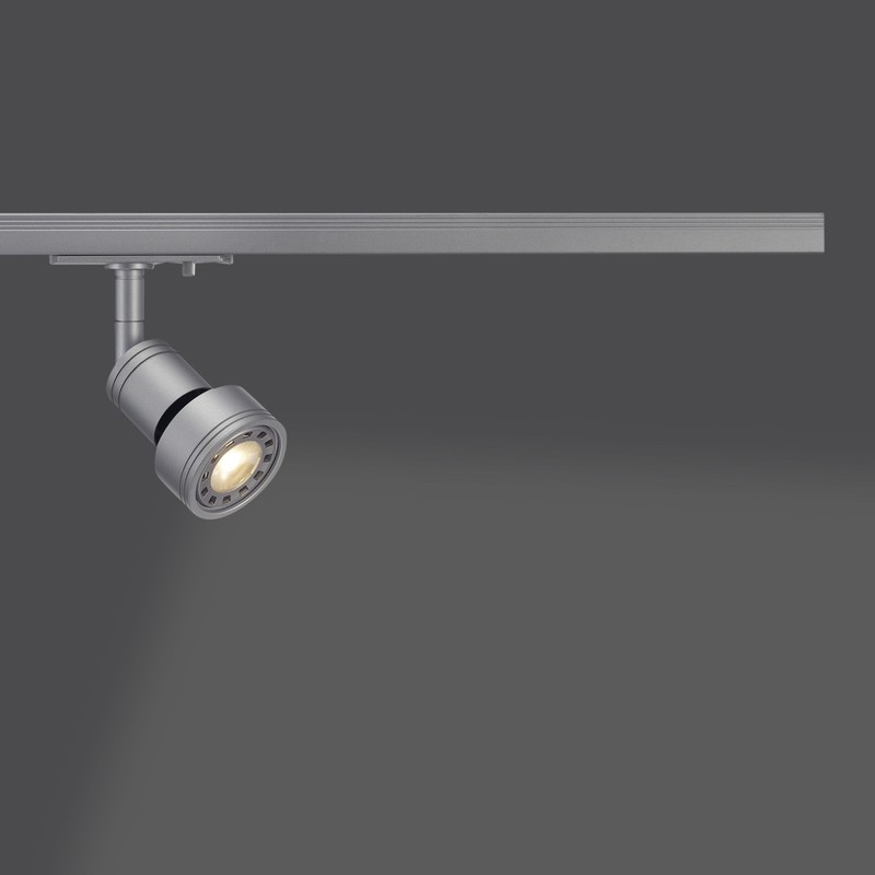SLV Spotlight 1-Phase Track, Aluminium, 50 W, Grey
