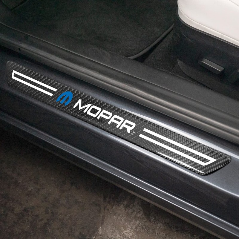 iPick Image for Mopar Black Real Carbon Fiber Universal Car