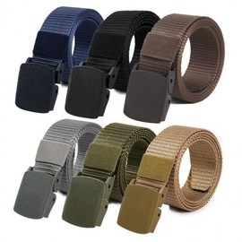 Waist Belt Hiking Belt Military Tactical Plastic Belt Buckle Navy 3ea