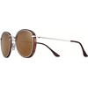 Solar Women's silver sunglasses, Brown turtle