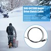 Eamonhigh 2Pcs 47.5'' 746-04230 Auger Control Cable Replacement for Troy-Bilt