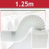 SPARES2GO Condenser Vent Box & Hose Kit Compatible with Bauknecht