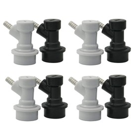 Cornelius Keg Ball Lock Disconnects - LUCKEG Brand Homebrewing Keg Fitting Ball Lock Disconnects Barb for Corny Keg
