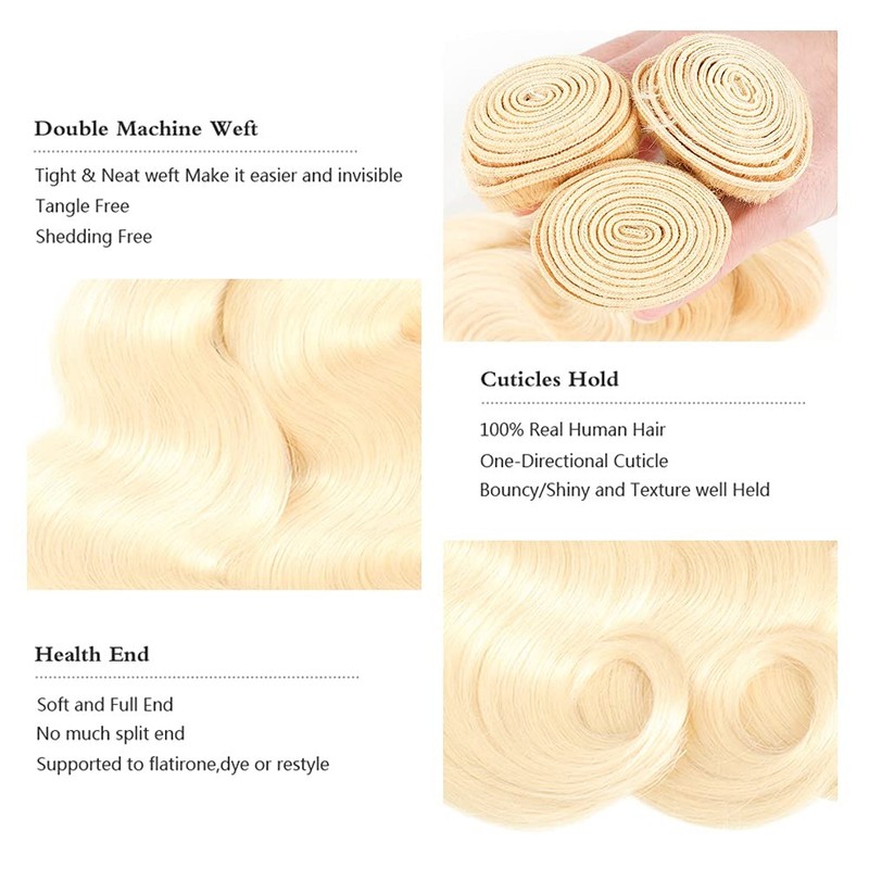 CS J #613 BB Human Hair Bundles Extension 222426Inch