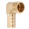 Hilitand 3/4" Brass Hose Barb, Fitting Elbow, 90 Degree Elbow