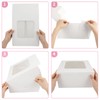 Moretoes Moretoes 24pcs Cake Boxes, 10x10x5 Inches White Square Bakery