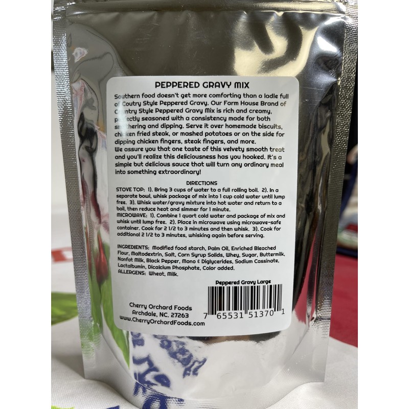 Cherry Orchard Country Style Peppered Gravy Mix - 5.78 Ounce