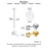QWALIT Silver Disposable Ear Piercing Kit Gold Ear Piercing Gun