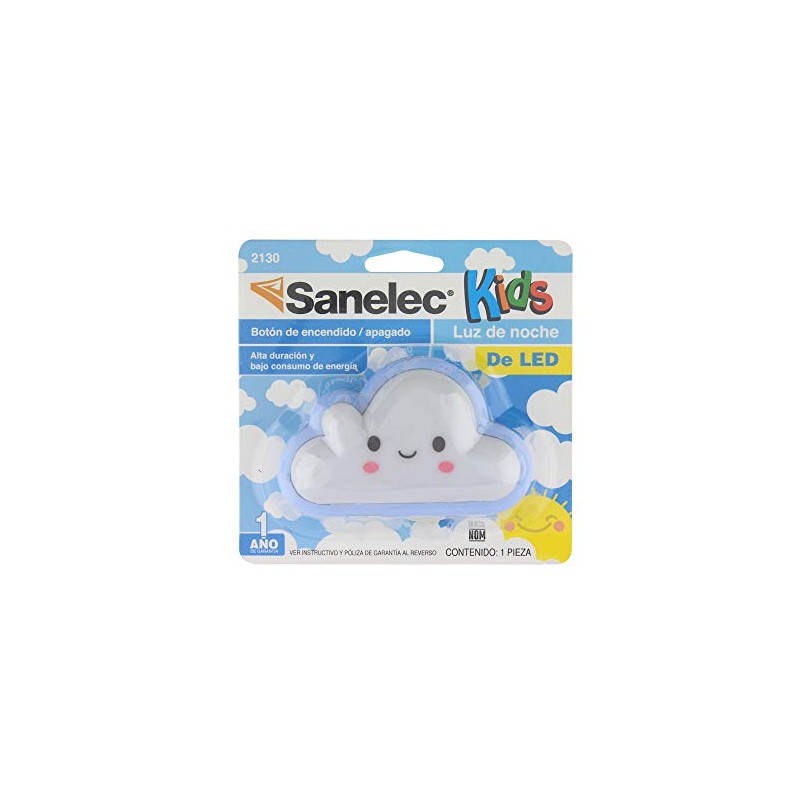 Sanelec 2130 Luz de Noche LED, Figura de Nube, color