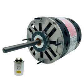 CHIOWO DL1076 Blower Fan Motor 3/4 HP, 1075 RPM, 3 Speed, 115 V 9.5 A, Compatible with A.O. Smith 1056, Fasco D728, GE 3989, Marathon X009, Carrier P257-8989, Emerson 7023, Rheem 51-23017-31