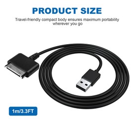 Arzweyk Replacement USB Charging Data Cable Cord Compatible with Barnes & Noble Nook HD HD+ 7" 9" Tablet Reader BNRV400, BNTV400, BNTV600,3.3FT