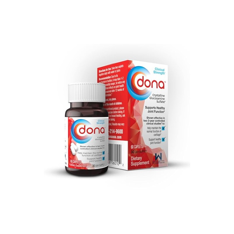 Dona Crystalline Glucosamine Sulfate 750 Count