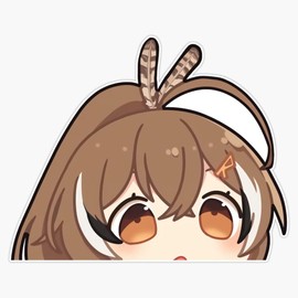 Nanashi Mumei Processing Loading Peeker - Hololive #Holocouncil Sticker Bumper Sticker Vinyl Decal 5"