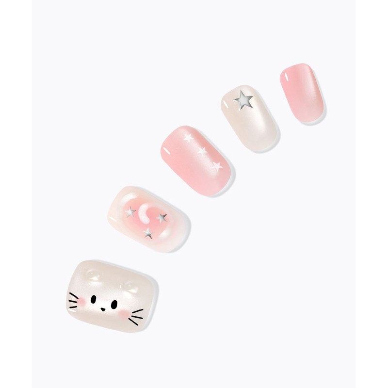 Dashing Diva Magic Press Mellow Cat (Regular Round) Nail Tips
