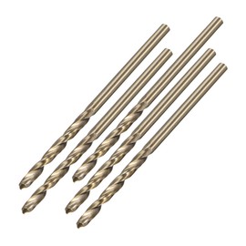 uxcell 2.1mm Twist Drill High Speed Steel Bit HSS M35 5% Co for Steel,Copper,Aluminum Alloy 5pcs