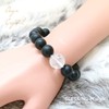 Blessing M'style Men's Natural Stone Bracelet, Matte Onyx 0.5 inch