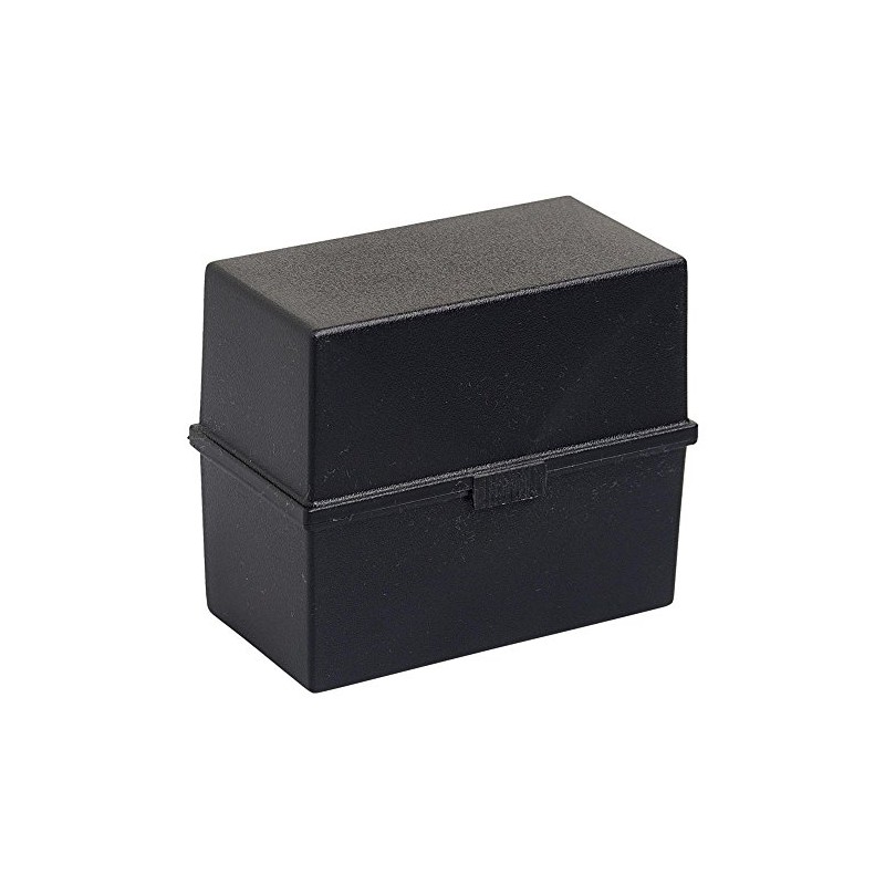 Exacompta 51814D EcoBlack Portable Index File Box DIN A5 Recycled