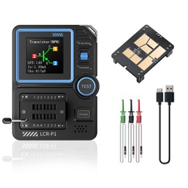 Jadeshay Transistor Tester, Multifunctional Transistor Capacitor Tester SMD Electronic Component Tester for Capacitance, Resistance and Transistor Electronic Component Test